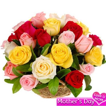 Mothers Day Basket of Roses 