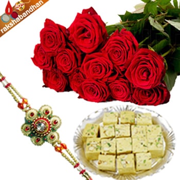 Rakhi Special Papdi with Roses 