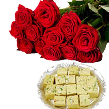 Navratri Special Papdi with Roses 