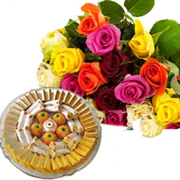 Kaju Sweets with Janmashtami Wishes 