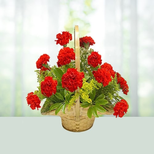 Carnations Basket 