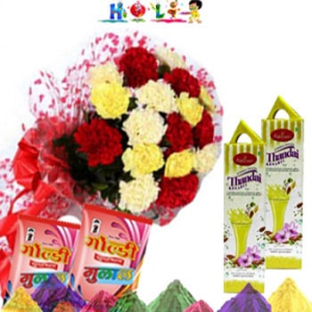 Holi Haldiram Thandai N Carnations 