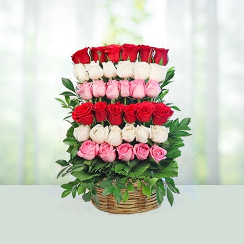 Flowers Bouquet of 35 Mix Roses 