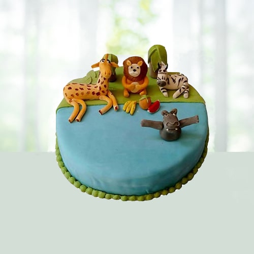 Madagaskar Fondant Cake 