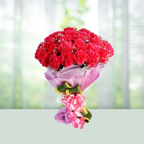 Red carnation Flowers Bouquet