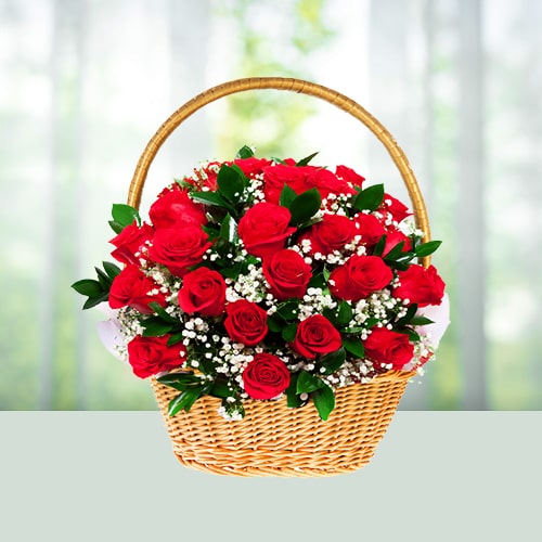 Basket of 20 Roses