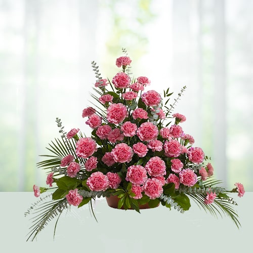 Pink Carnations Arrangement 