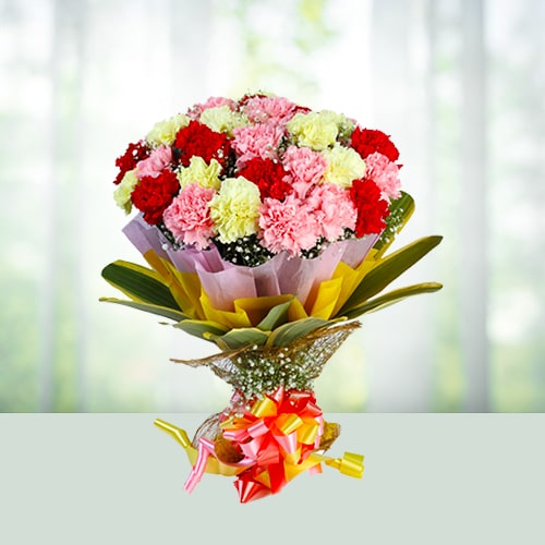 12 mix carnations bouqet