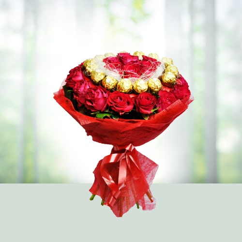 Roses with Ferrero