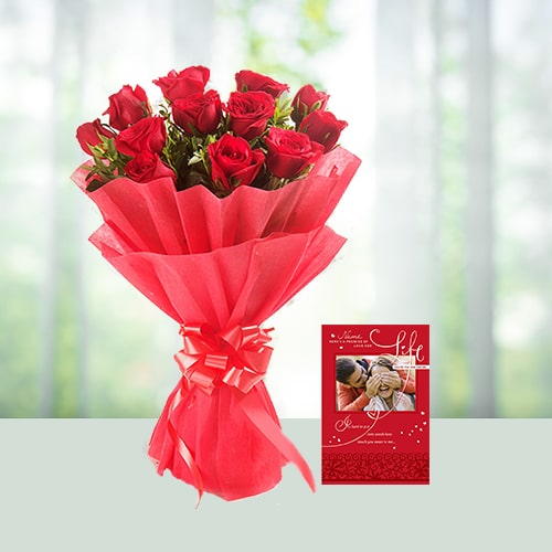 I Am in Love- 24 Red Roses Bouquet 