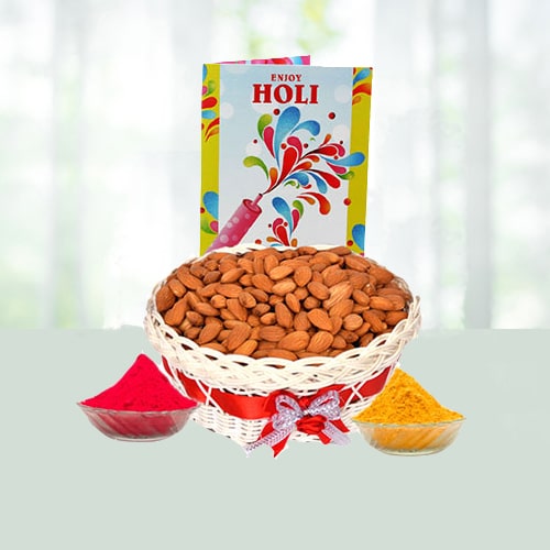 Holi Dry Fruits Hamper With Free Gulal