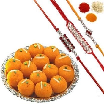 Rakhi with Laddu